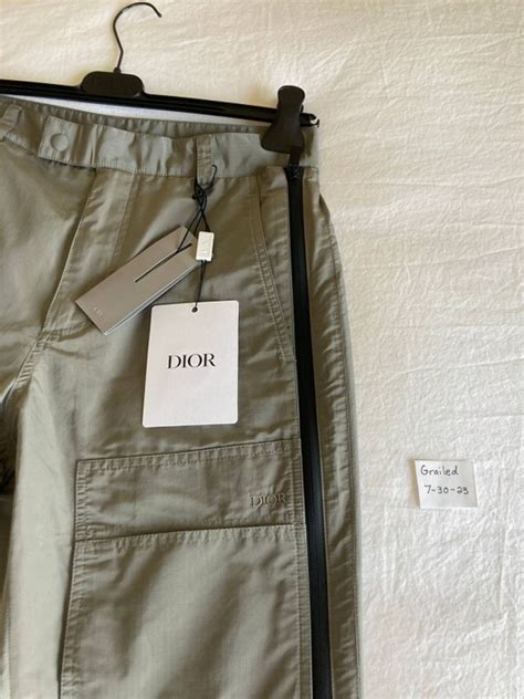 dior technical cargo pants|Cargo Pants Gray Technical Cotton Ripstop .